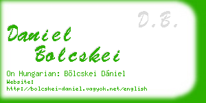 daniel bolcskei business card